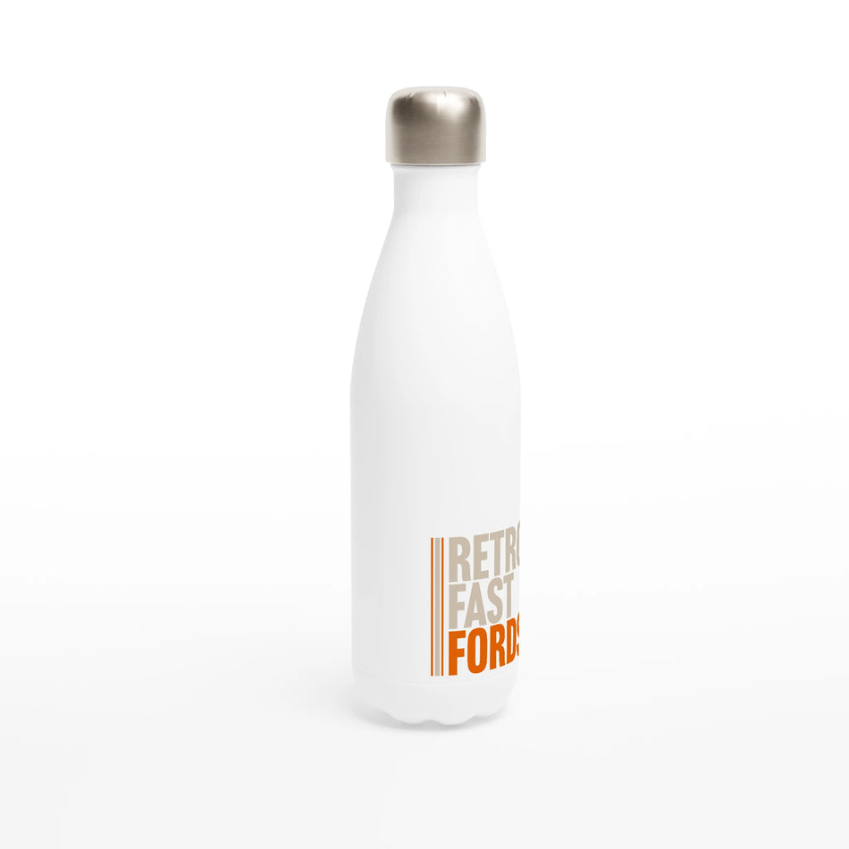 Retro Fast Fords 12oz Enamel Mug - White 17oz Stainless Steel Water Bottle