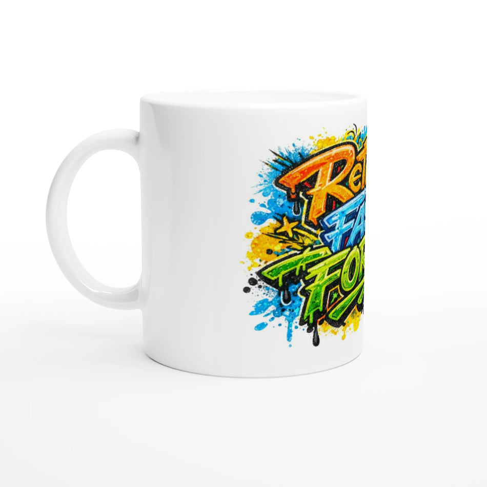 Graffiti RFF White 11oz Ceramic Mug