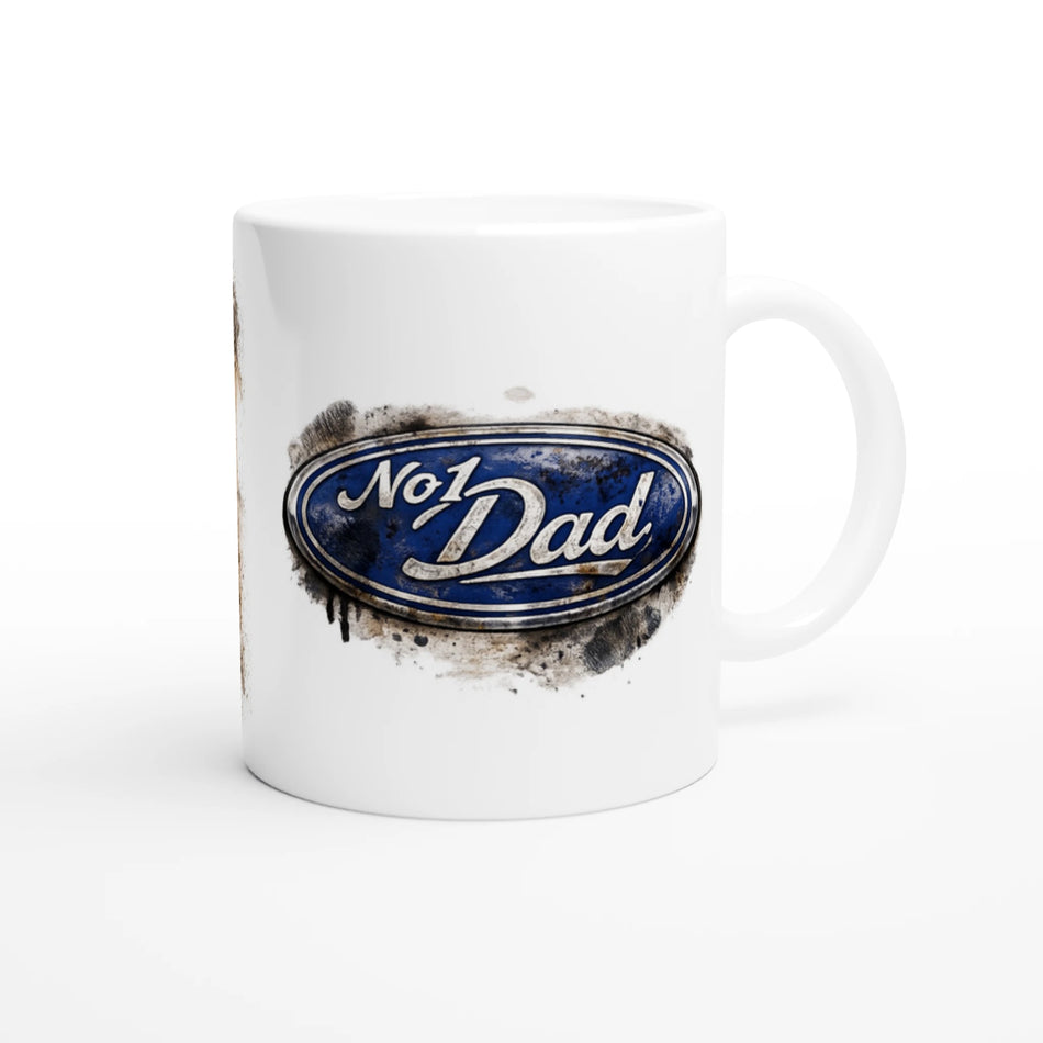 No1 Dad Yellow  Anniversary Edition 11oz Ceramic Mug