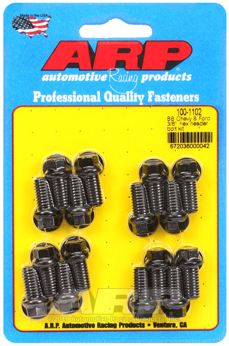 ARP BB Chevy & Ford 3/8 Hex Header Bolt Kit 100-1102