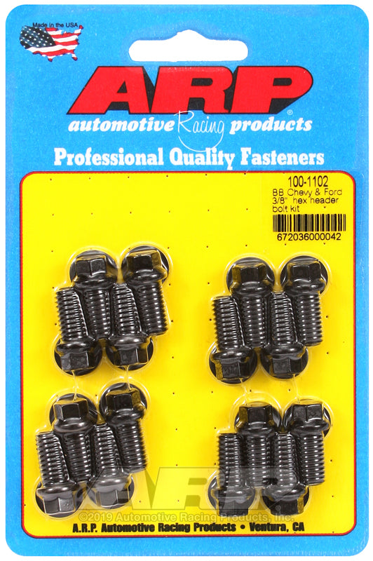 ARP BB Chevy & Ford 3/8 Hex Header Bolt Kit 100-1102