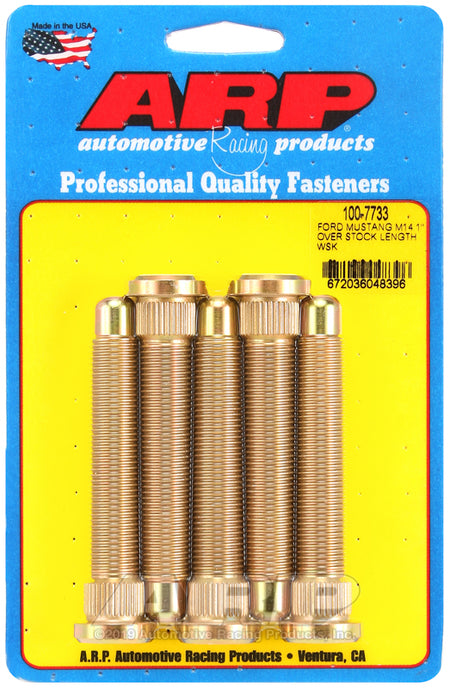 ARP Ford Mustang 2015 M14 1 over stock length wheel stud kit 100-7733