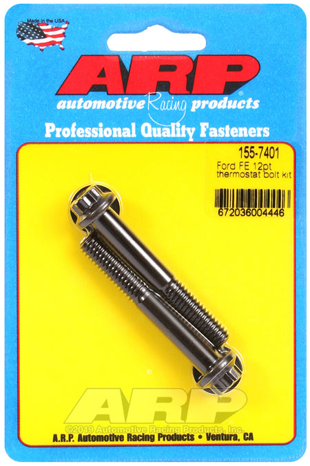 ARP Ford FE 12pt thermostat bolt kit 155-7401