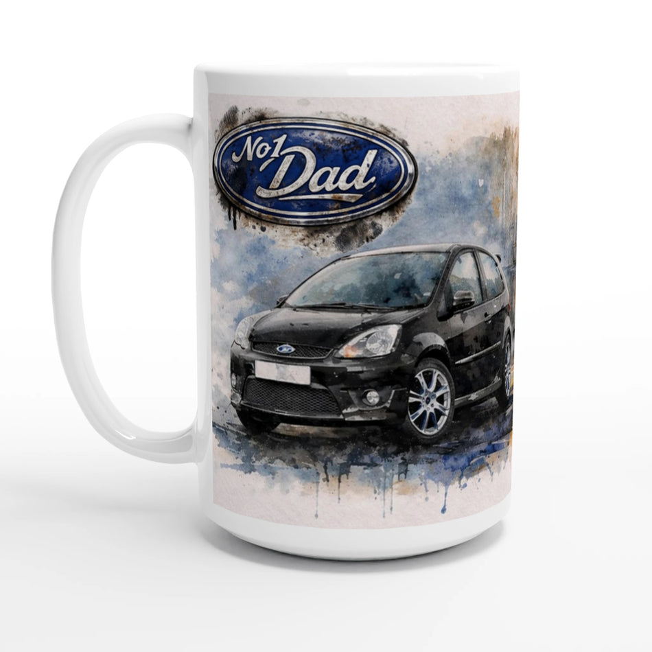 No1 Dad Black ST150 Large 15oz Ceramic Mug