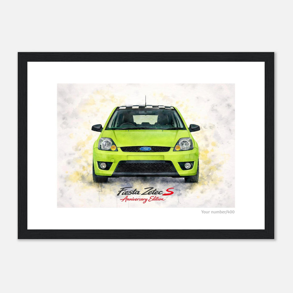 Green Anniversary Edition A4 Print - Add your number - Classic Semi-Glossy Paper Wooden Framed Poster