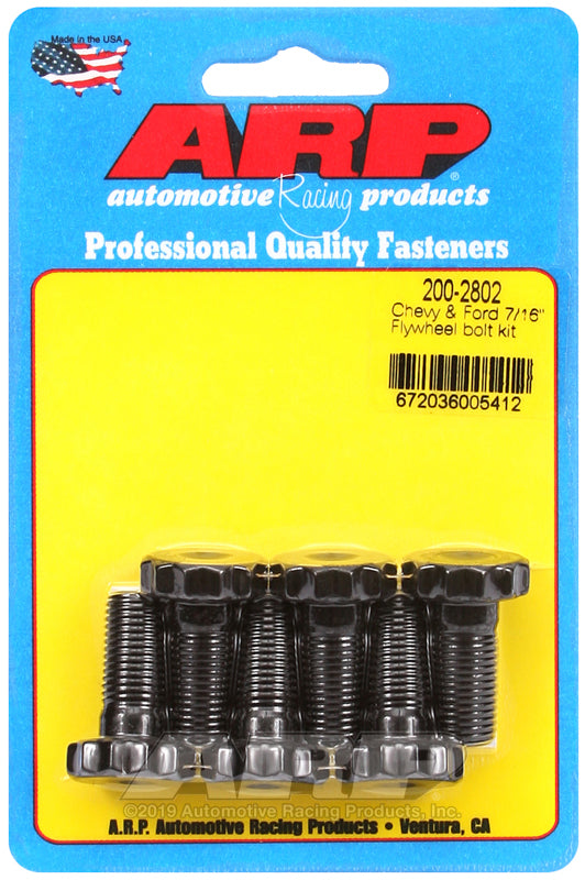 ARP Flywheel Bolt Kit - Chevy & Ford (7/16-20 Thread) 200-2802