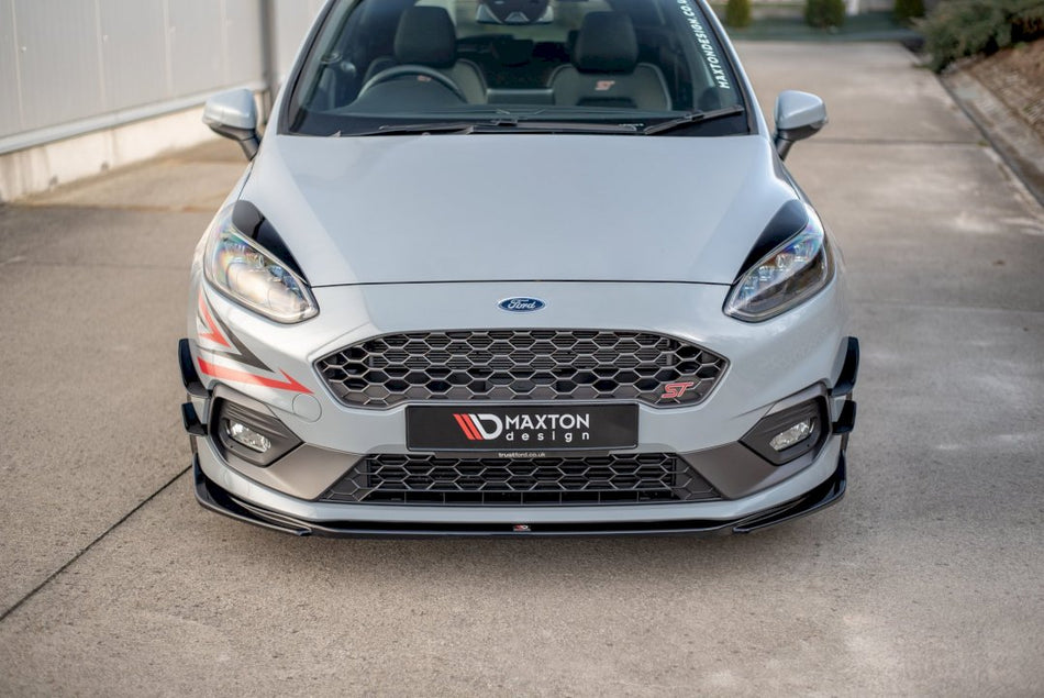 Maxton Design - FRONT BUMPER WINGS (CANARDS) V.2 FORD FIESTA MK8 ST / ST-LINE
