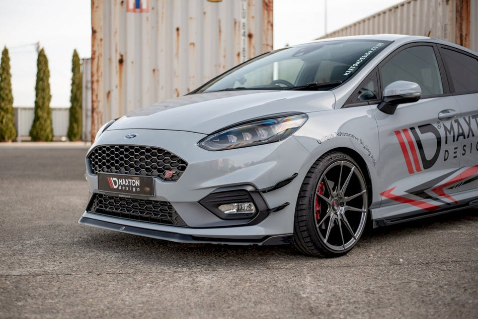Maxton Design - FRONT BUMPER WINGS (CANARDS) V.2 FORD FIESTA MK8 ST / ST-LINE