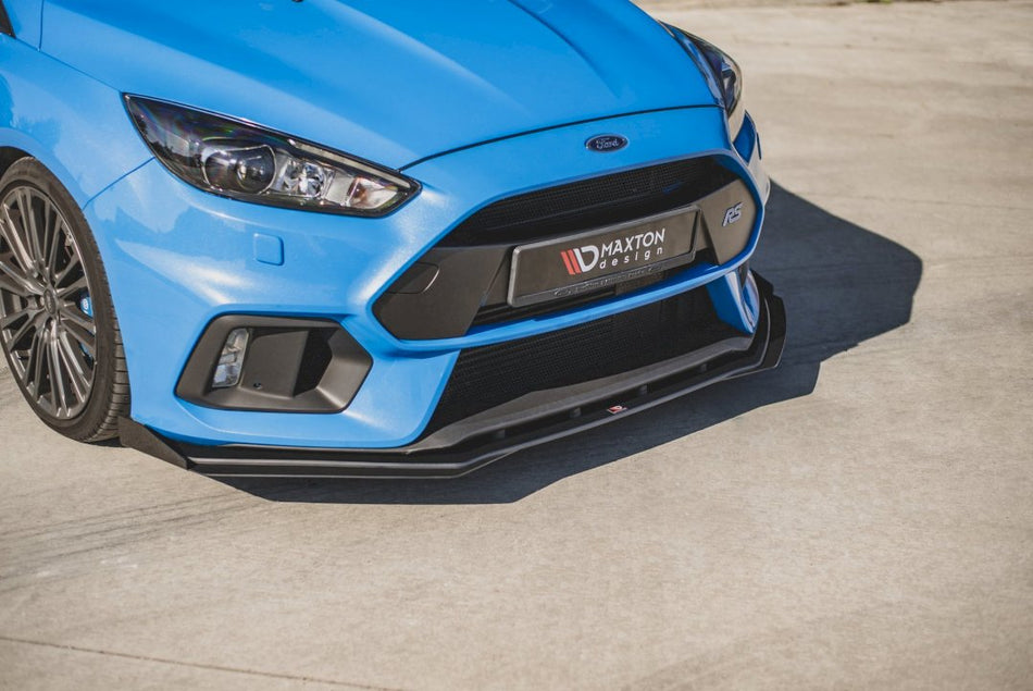 Maxton Design - STREET PRO DURABILITY FRONT SPLITTER (+FLAPS) FORD FOCUS RS MK3 (2015-2018)