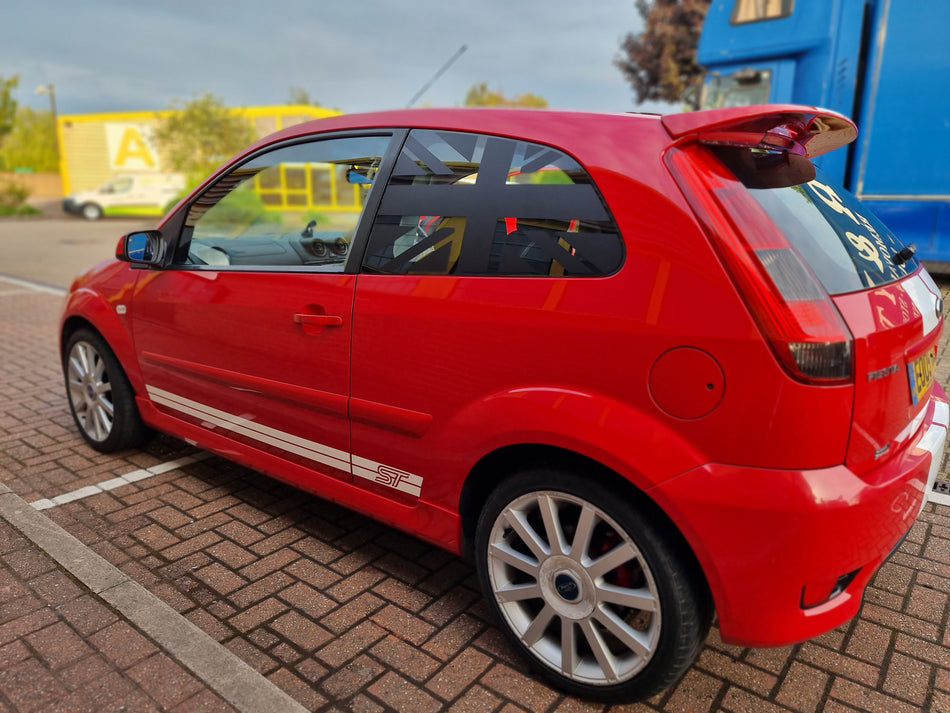 Mk6 & 6.5 Fiesta Rear 3 Door Union Jack Window Vinyl Decal