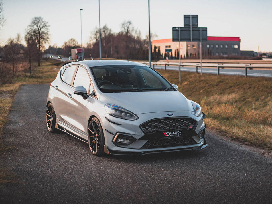 Maxton Design - FRONT BUMPER WINGS (CANARDS) V.3 FORD FIESTA MK8/8.5 ST / ST-LINE (2017-2024)