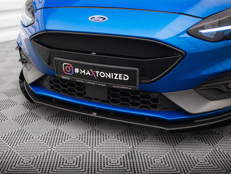 Maxton Design - Street PRO Front Splitter + Flaps Ford Focus ST / ST-Line Mk4
