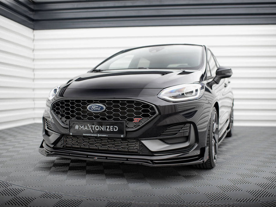 Maxton Design - FRONT SPLITTER V.4 + FLAPS FORD FIESTA ST / ST-LINE MK8 / 8.5