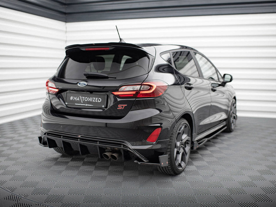 Maxton Design - REAR SIDE SPLITTERS V.4 + FLAPS FORD FIESTA ST MK8/8.5