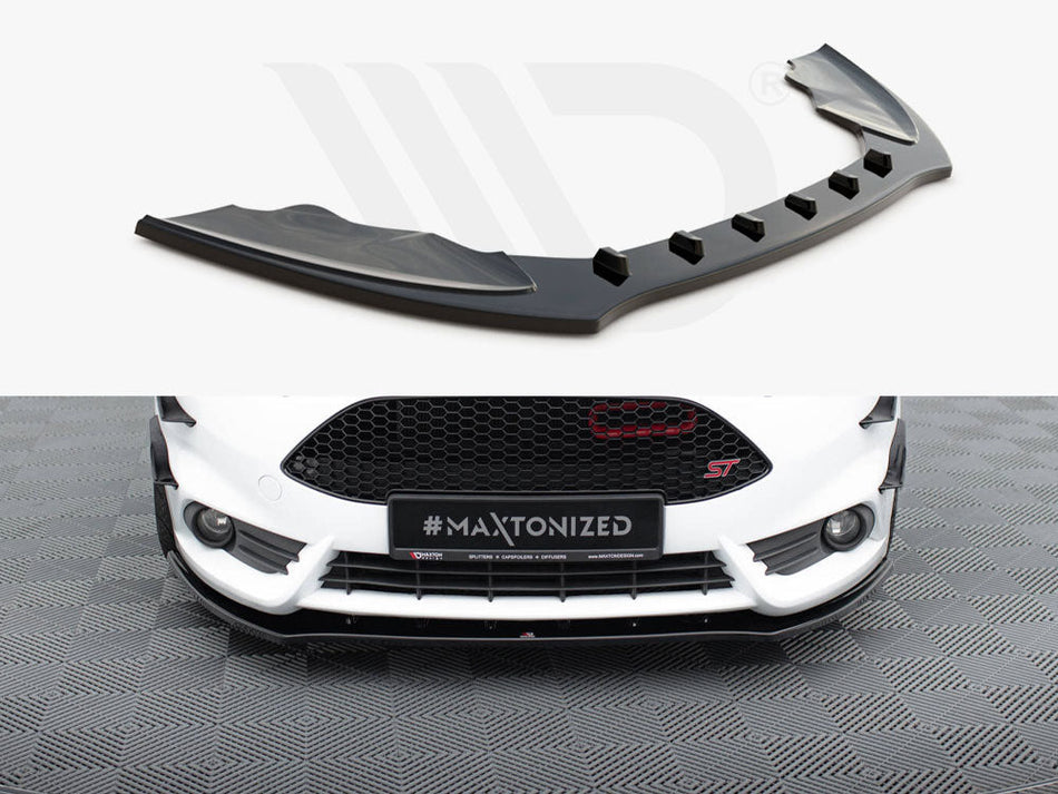Maxton Design - FRONT SPLITTER V.1 FIESTA MK7 ST FACELIFT 2013-2017