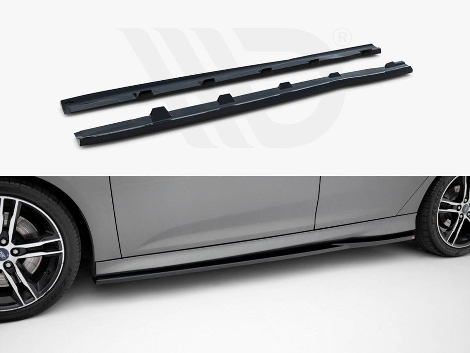 Maxton Design - Side Skirts Diffusers V.3 Ford Focus ST Mk3