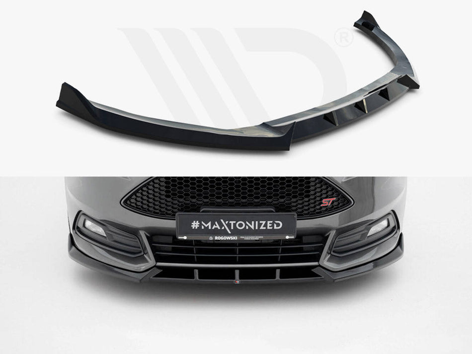 Maxton Design - Front Splitter V.6 Ford Focus ST Mk3 Facelift