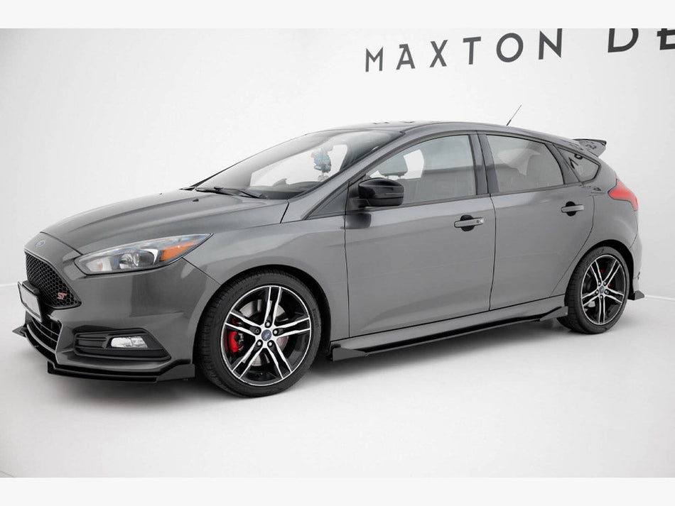 Maxton Design - Street PRO Side Skirts Diffusers + Flaps Ford Focus ST Mk3