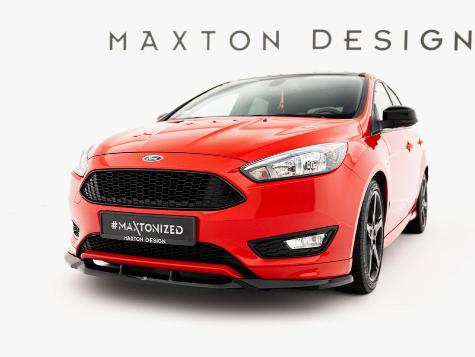 Maxton Design - Front Splitter V.3 Ford Focus ST-Line Mk3 Facelift