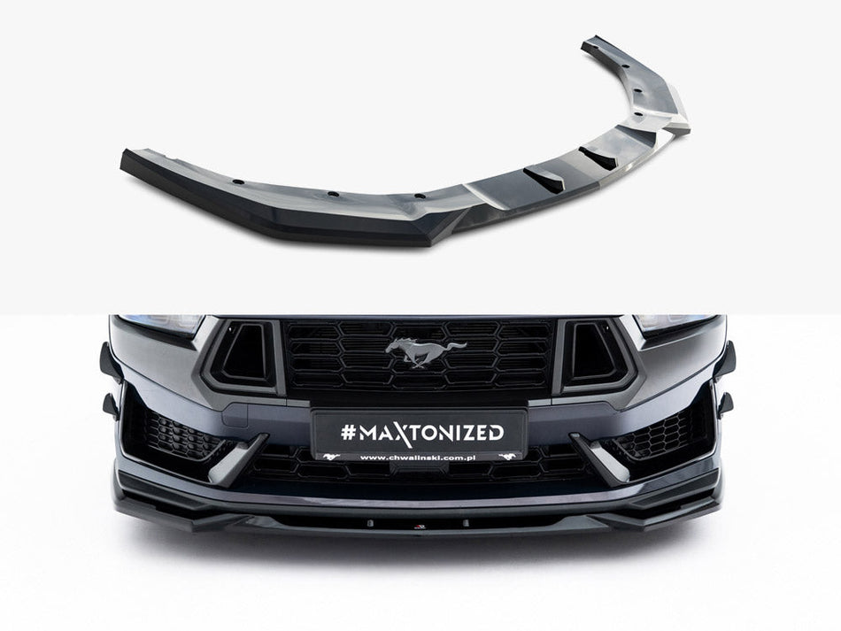 Maxton Design - Front Splitter V.2 Ford Mustang Dark Horse Mk7