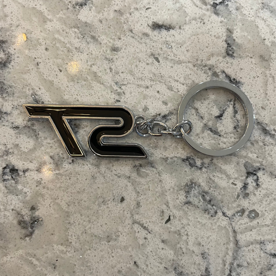 Ford ST Badge Black Keyring - Retro Fast Fords