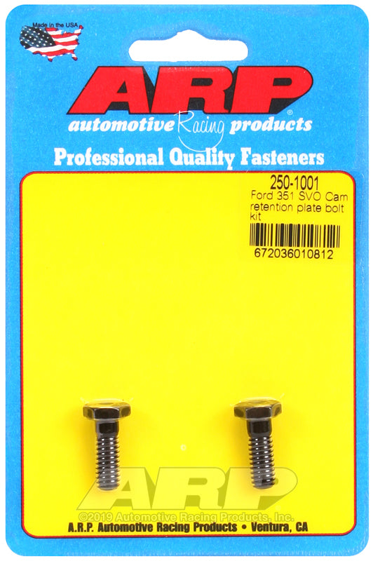 ARP Ford 351 SVO cam retention plate bolt kit 250-1001