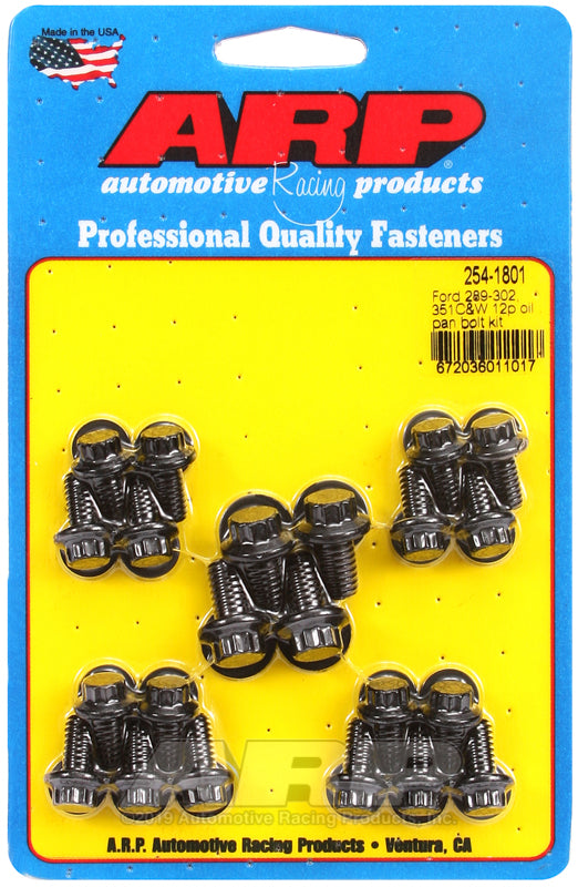 ARP Ford 289-302, 351C&W 12pt oil pan bolt kit 254-1801
