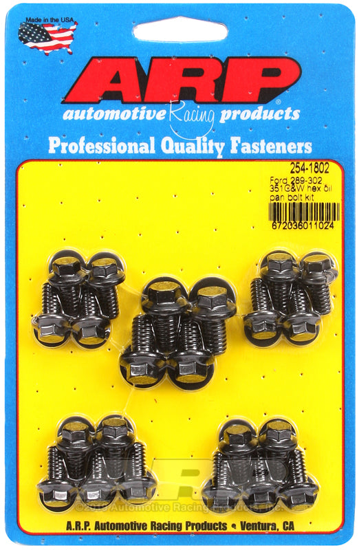 ARP Ford 289-302, 351C&W hex oil pan bolt kit 254-1802