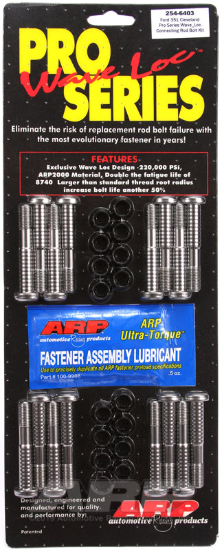 ARP SB Ford 351C wave-loc rod bolt kit 254-6403