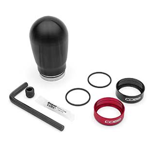 COBB Tall Weighted Knob for Subaru BRZ, Scion FR-S, Toyota GT-86/GR86, Ford Focus ST/RS, Fiesta ST - Black
