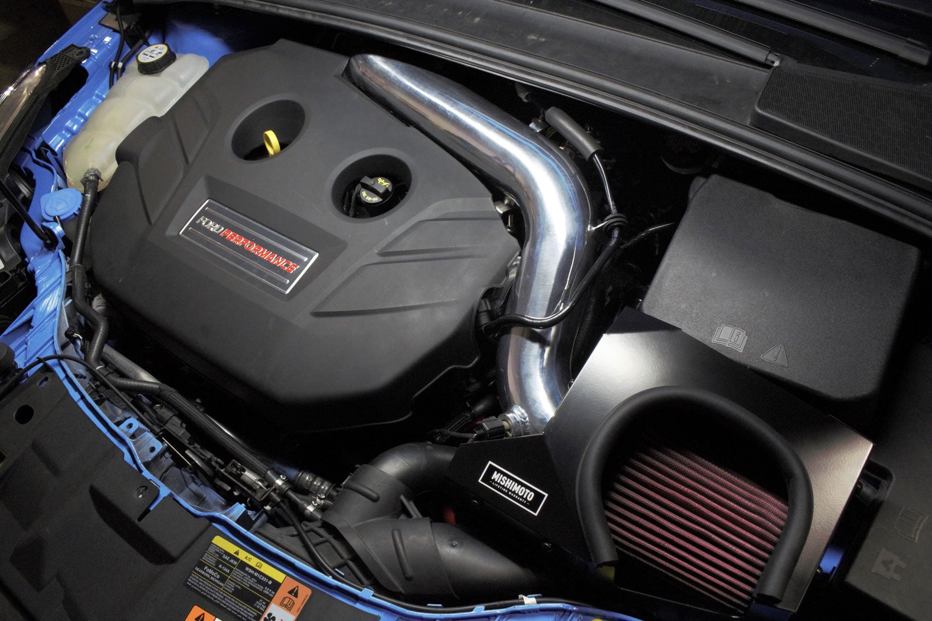 Mishimoto Ford Focus RS Air Intake Kit, 2016-2018, Polished for Ford Focus