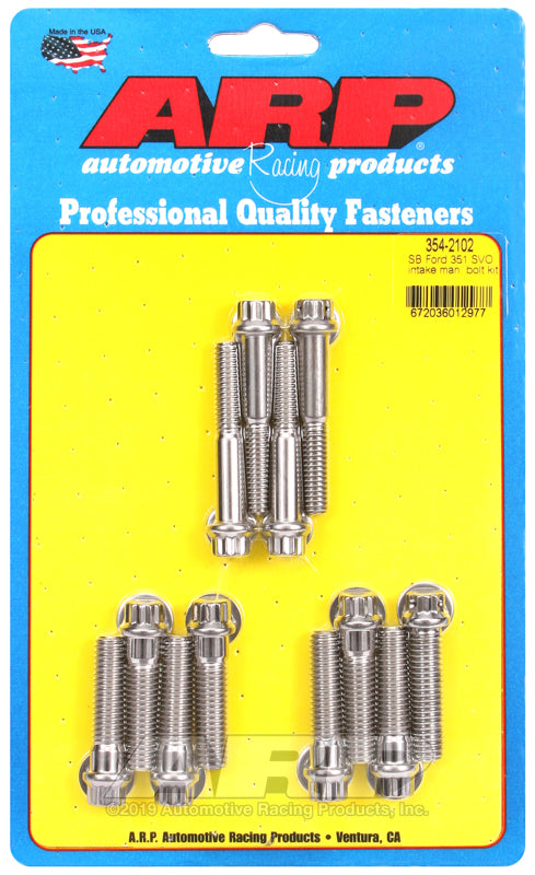 ARP SB Ford 351 SVO intake manifold bolt kit 354-2102