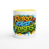 Graffiti RFF White 11oz Ceramic Mug with Color Inside