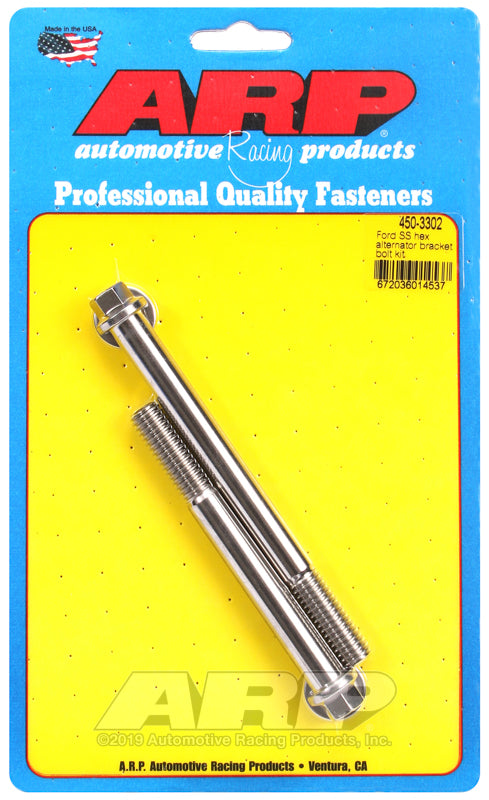 ARP Ford SS hex alternator bracket bolt kit 450-3302