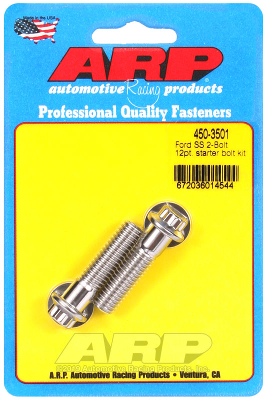 ARP Ford SS 2-bolt 12pt starter bolt kit 450-3501