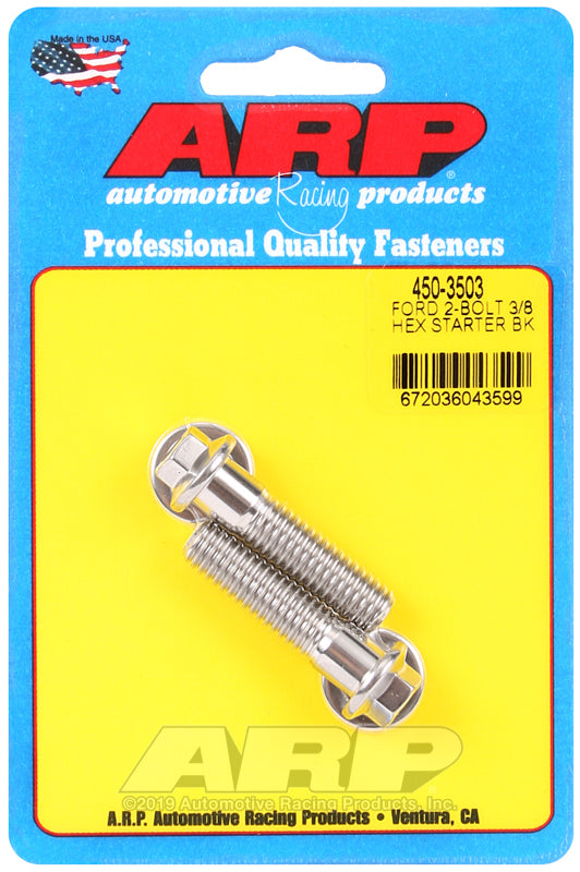 ARP Ford SS 2-bolt hex starter bolt kit 450-3503