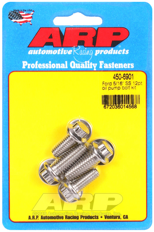 ARP Ford SS 5/16 12pt oil pump bolt kit 450-6901