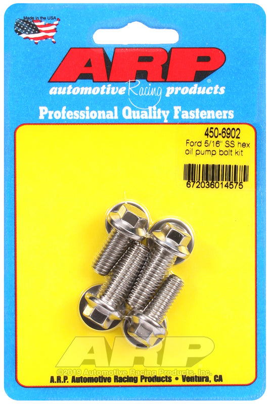 ARP Ford SS 5/16 hex oil pump bolt kit 450-6902