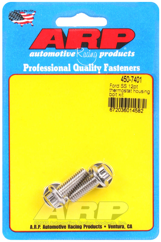 ARP Ford SS 12pt thermostat housing bolt kit 450-7401
