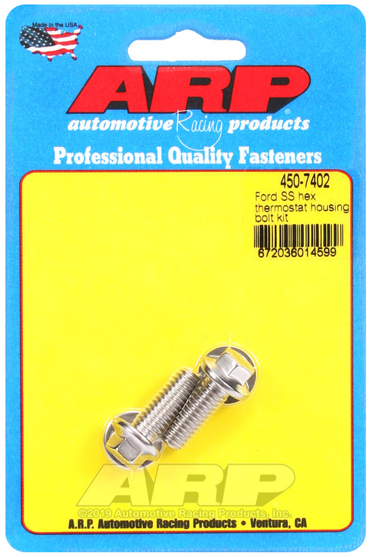 ARP Ford SS hex thermostat housing bolt kit 450-7402