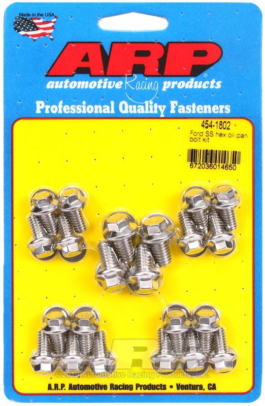 ARP Ford SS hex oil pan bolt kit 454-1802