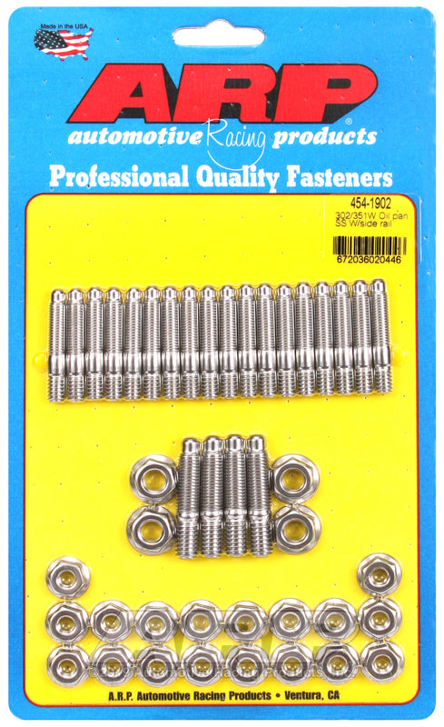 ARP Ford 302/351W oil pan stud kit, w/side rail 454-1902