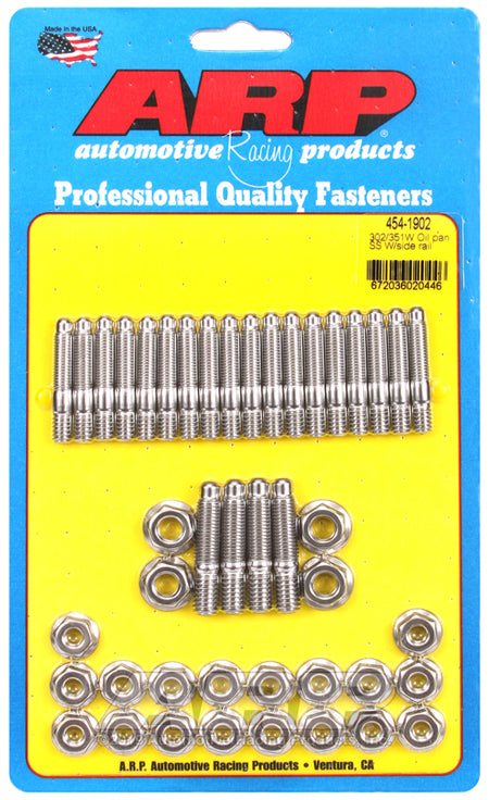 ARP Ford 302/351W oil pan stud kit, w/side rail 454-1902