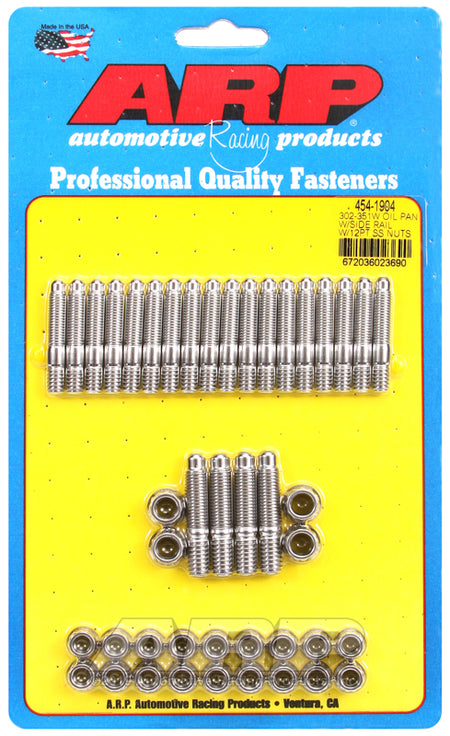ARP Ford 302/351W oil pan stud kit, w/side rail 454-1904