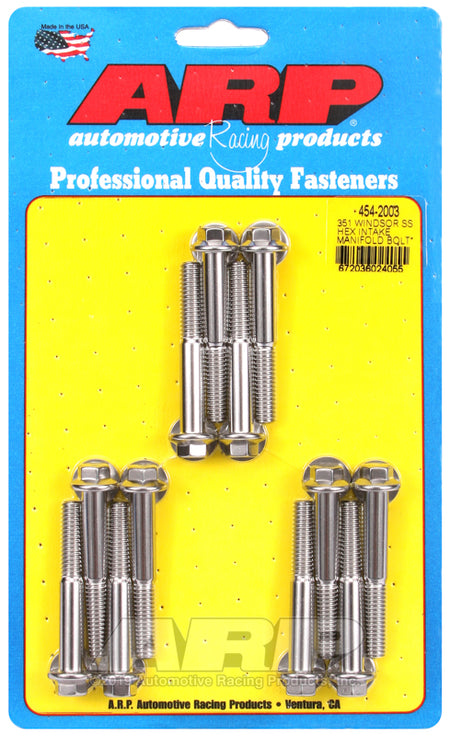 ARP Ford 351W SS hex intake manifold bolt kit 454-2003
