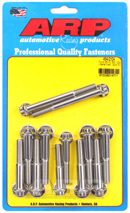 ARP Ford 351C SS 12pt intake manifold bolt kit 454-2104