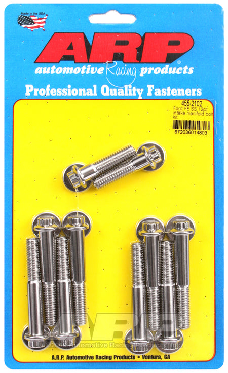 ARP Ford FE SS 12pt intake manifold bolt kit 455-2102