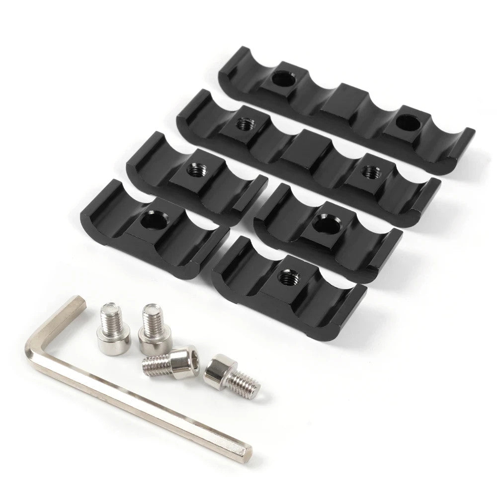 Blue Aluminium Spark Plug Wire Separator Clamp Set For 8mm 9mm 10mm HT Leads
