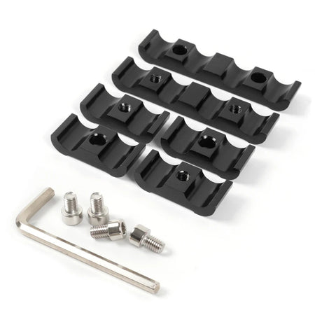 Blue Aluminium Spark Plug Wire Separator Clamp Set For 8mm 9mm 10mm HT Leads
