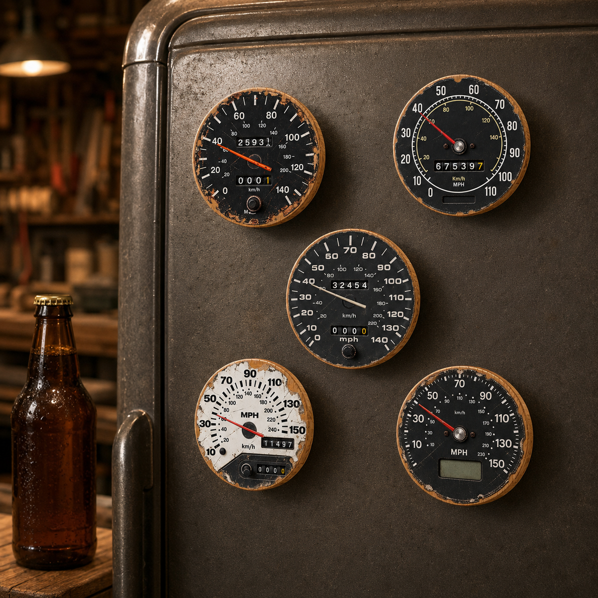 30th Birthday Ford Fiesta Mk1 XR2 Inspired Speedometer Bottle Opener Gift